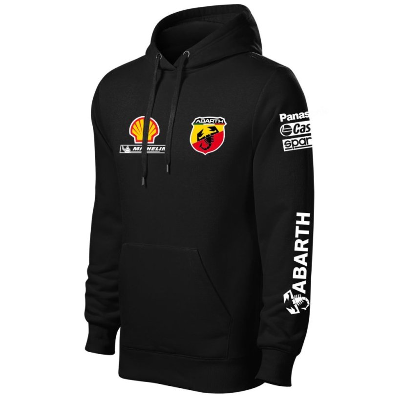 Autóipari Férfi Kapucnis Fiat Abarth - Fekete - Méret: XL