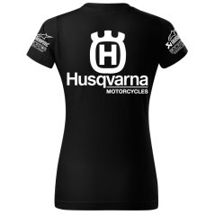 T-shirt Damski Husqvarna - Czarny