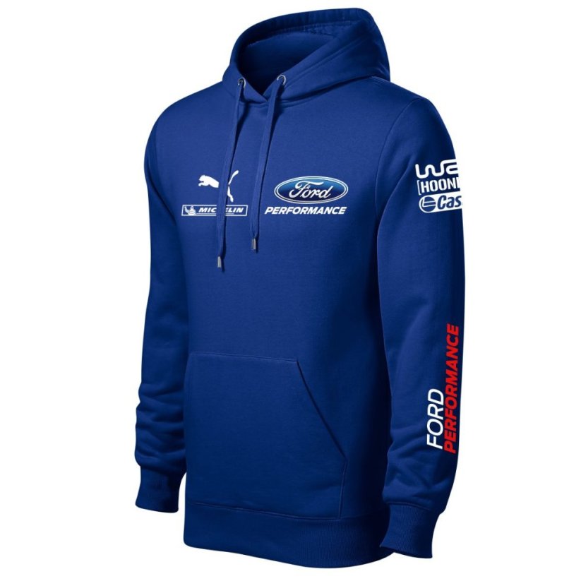 Autóipari Férfi Kapucnis Ford - Kék - Méret: S