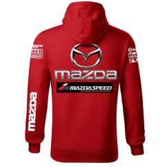Autóipari Férfi Kapucnis Mazda - Piros