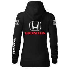 Autóipari Női Kapucnis Honda - Fekete