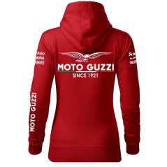 Motoros Női Kapucnis Motto Guzzi - Piros