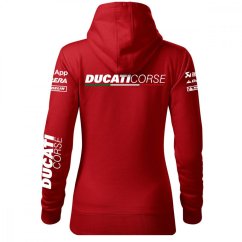 Damska bluza motocyklowa Ducati - czerwona