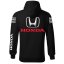Autóipari Férfi Kapucnis Honda - Fekete - Méret: 5XL