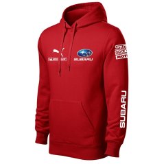 Autóipari Férfi Kapucnis Subaru - Piros