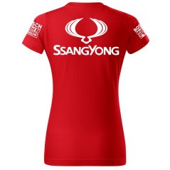 Koszulka Damska SsangYong - Czerwona