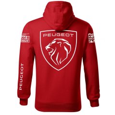 Męska bluza samochodowa Peugeot New- Czerwony