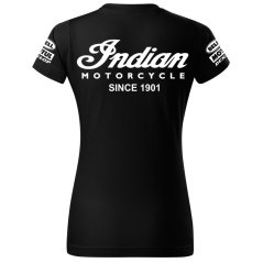 T-shirt Damski Indian Motorcycle - Czarny