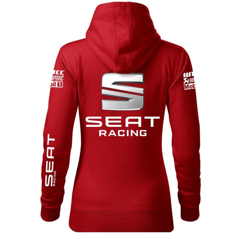 Bluza samochodowa dla kobiet Seat - czerwona - Rozmiar: XS