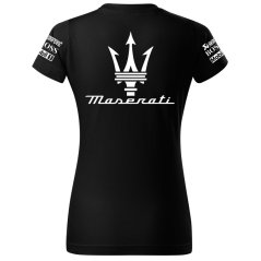T-shirt Damski Maserati - Czarny