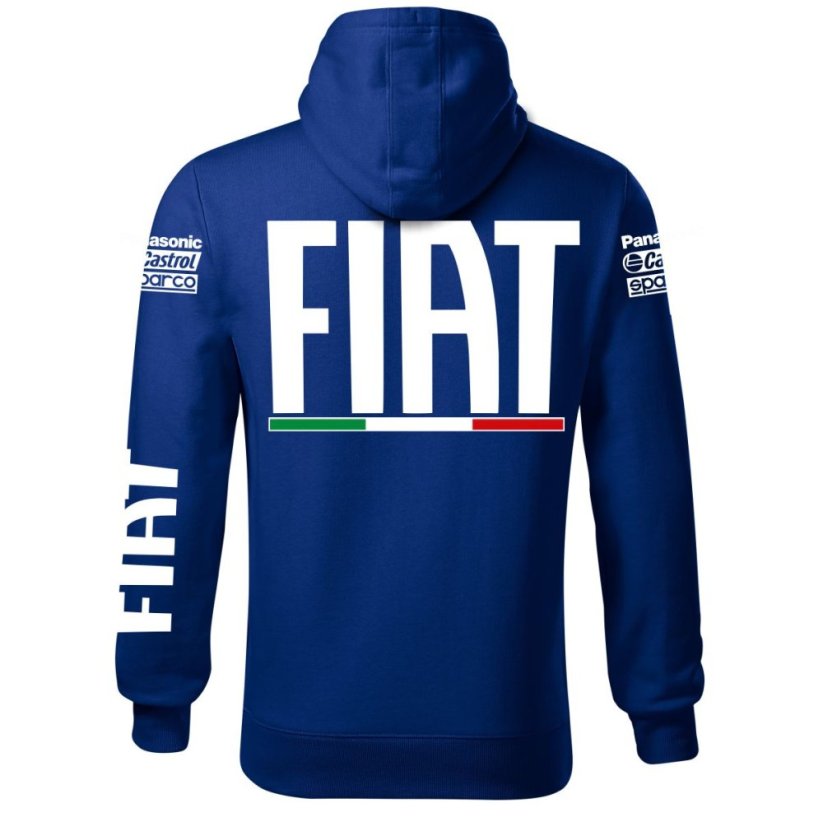 Autóipari Férfi Kapucnis Fiat - Kék - Méret: L
