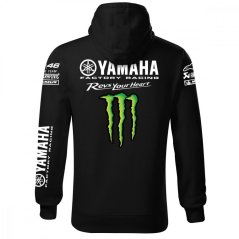 Motoros Férfi Kapucnis Yamaha - Fekete