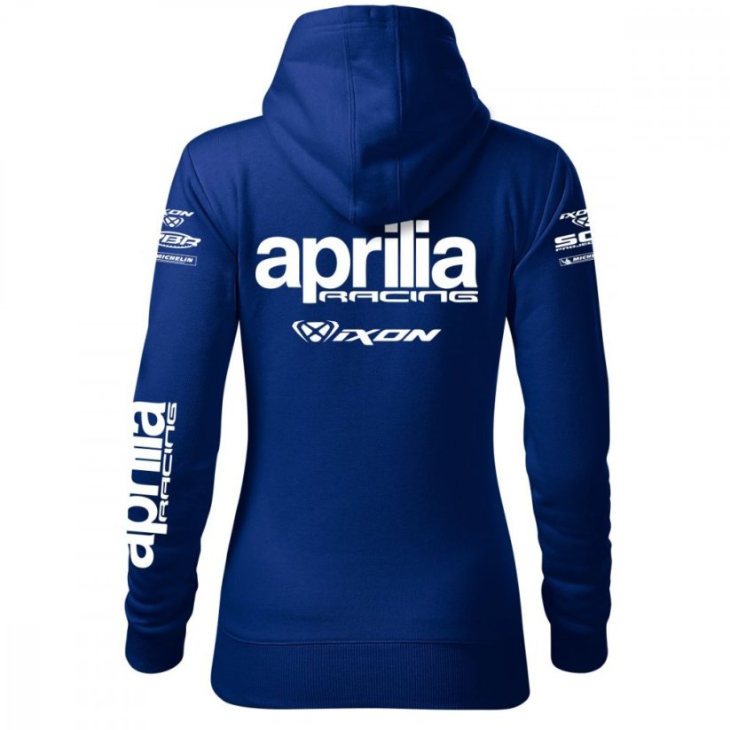 Damska bluza motocyklowa Aprilia - niebieski - Rozmiar: 2XL