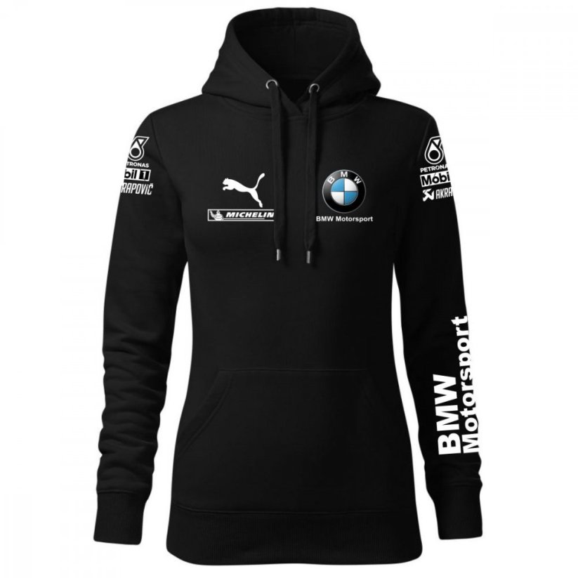 Automobilová Dámská Mikina BMW - Černá