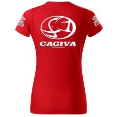 Női Póló Cagiva - Piros