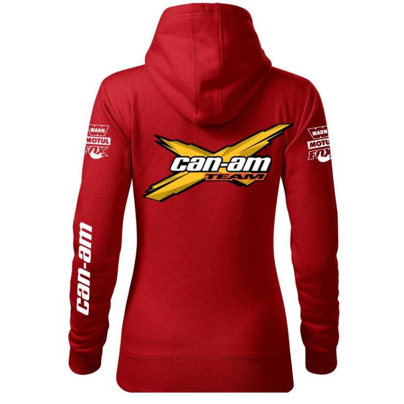 Damska bluza motocyklowa Can Am - czerwona - Rozmiar: L