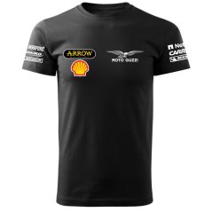 Férfi Póló Moto Guzzi - Fekete