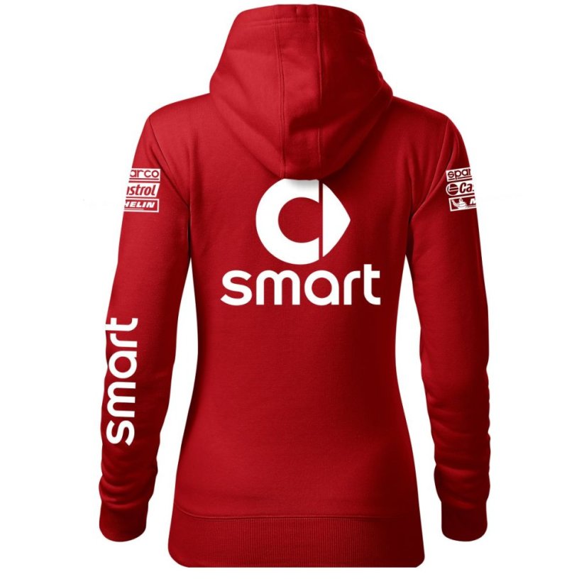 Bluza samochodowa dla kobiet Smart - czerwona - Rozmiar: M