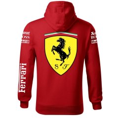 Autóipari Férfi Kapucnis Ferrari - Piros