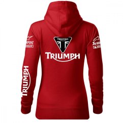 Damska bluza motocyklowa Triumph - czerwona