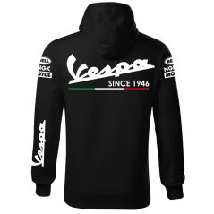Męska bluza motocyklowa Vespa - czarny
