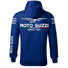 Motoros Férfi Kapucnis Motto Guzzi - Kék