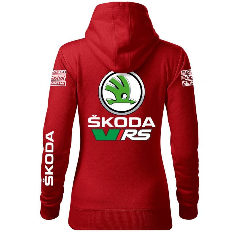Bluza samochodowa dla kobiet Škoda RS - czerwona - Rozmiar: XL