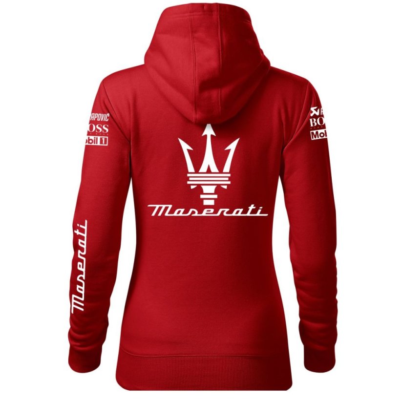 Bluza samochodowa dla kobiet Maserati - czerwona - Rozmiar: M