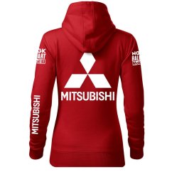 Bluza samochodowa dla kobiet Mitshubishi - czerwona