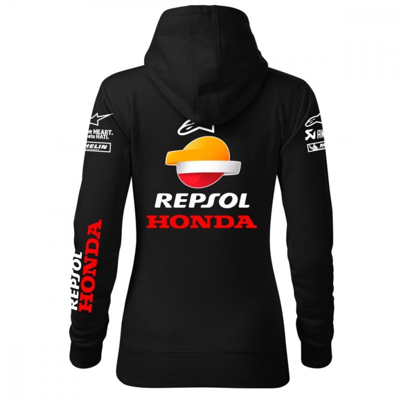 Damska bluza motocyklowa Honda-Moto - Czarny - Rozmiar: XS