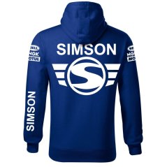 Męska bluza motocyklowa Simson - Niebieski