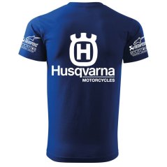 Koszulka Męski Husqvarna - Niebieski