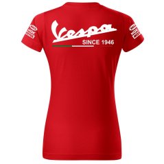 Koszulka Damska Vespa - Czerwona