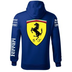 Autóipari Férfi Kapucnis Ferrari - Kék