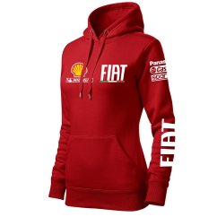 Bluza samochodowa dla kobiet Fiat - czerwona