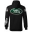 Autóipari Férfi Kapucnis Land Rover - Fekete - Méret: 2XL