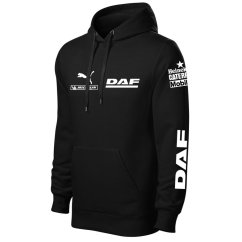 Autóipari Férfi Kapucnis DAF - Fekete