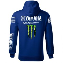 Motoros Férfi Kapucnis Yamaha - Kék