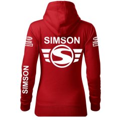 Damska bluza motocyklowa Simson - czerwona