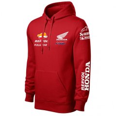 Motoros Férfi Kapucnis Honda-Moto - Piros