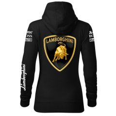 Autóipari Női Kapucnis Lamborghini - Fekete