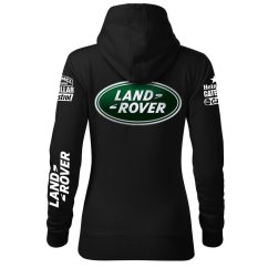 Automobilová Dámská Mikina Land Rover - Černá