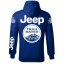 Autóipari Férfi Kapucnis Jeep - Kék - Méret: M