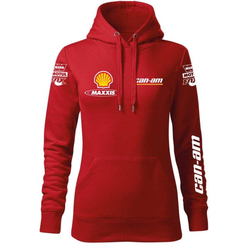 Damska bluza motocyklowa Can Am - czerwona - Rozmiar: L