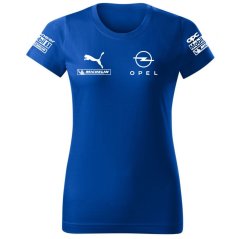 T-shirt Damski Opel - Niebieski