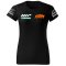 T-shirt Damski K.M. - Czarny (Orange)
