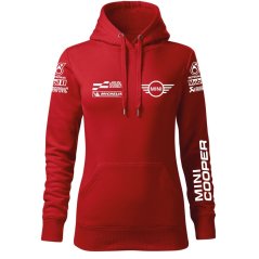 Bluza samochodowa dla kobiet Mini Cooper - czerwona