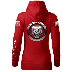 Bluza samochodowa dla kobiet Jaguar 2 - czerwona