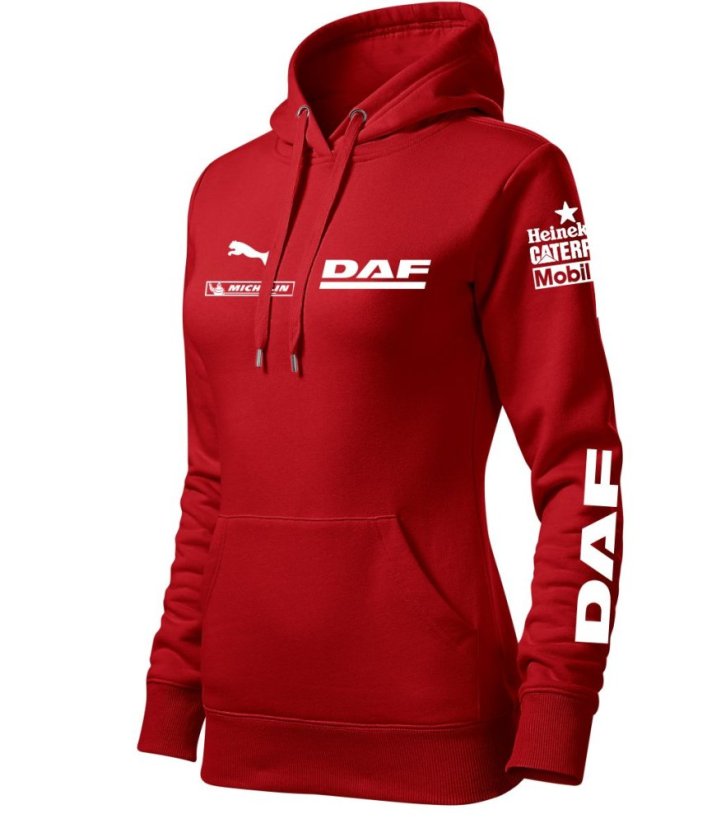 Bluza samochodowa dla kobiet DAF - czerwona - Rozmiar: 2XL