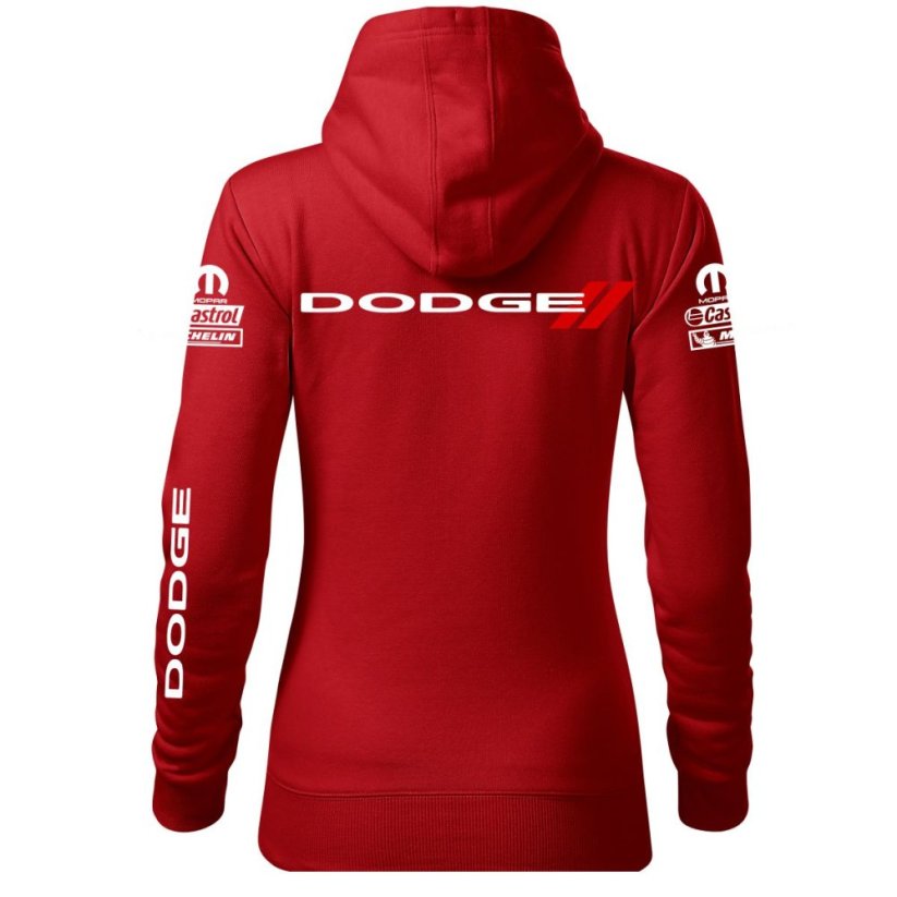 Bluza samochodowa dla kobiet Dodge - czerwona